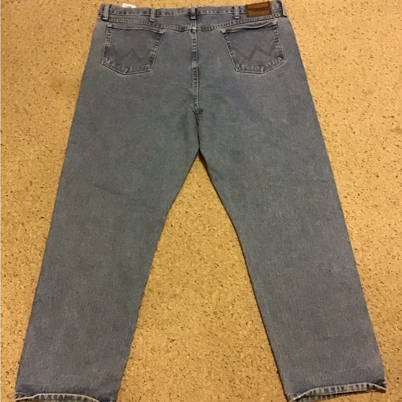 WRANGLER VINTAGE RUGGED WEAR MENS JEANS 46x30 GUC STRAIGHT LEG MADE IN MÉXICO - Picture 3 of 4